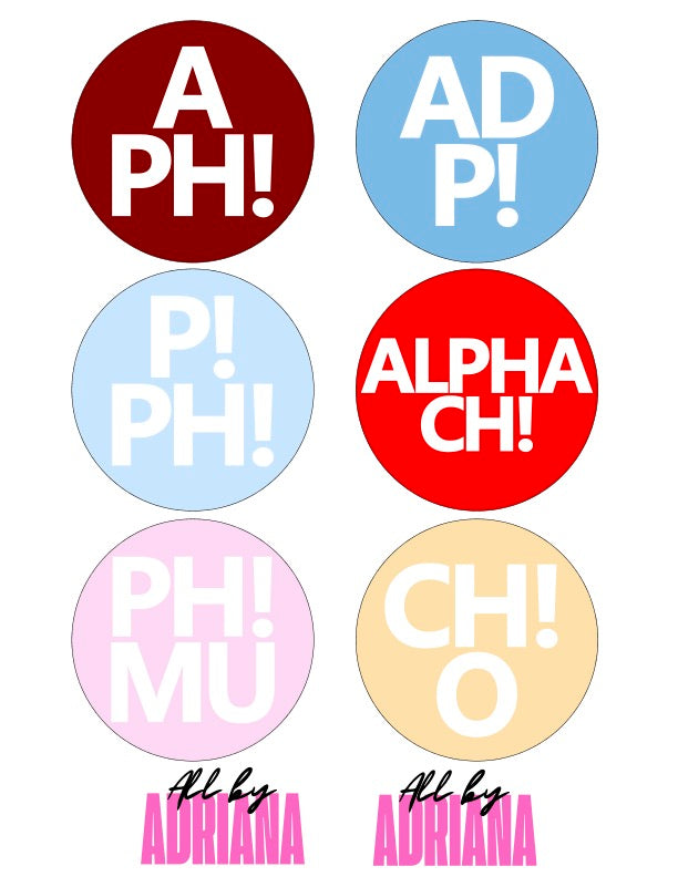 DAILYDRILL SORORITY BUTTONS