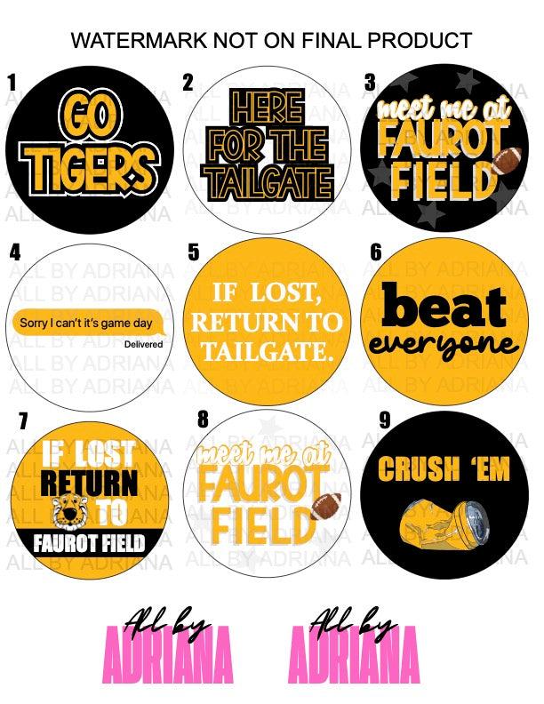 MIZZOU GAMEDAY TAILGATE BUTTONS
