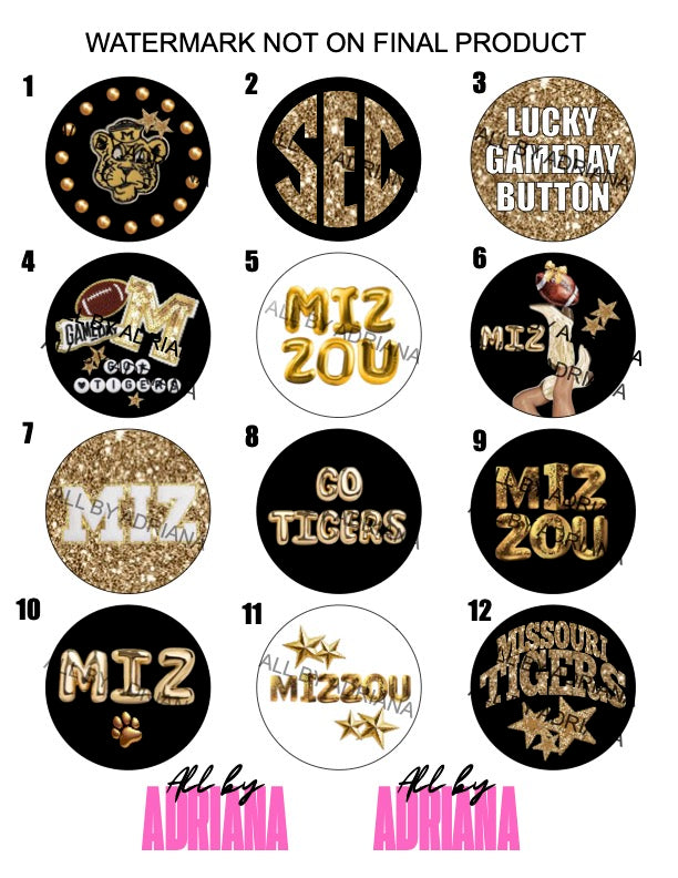 MIZZOU GOLD BUTTONS