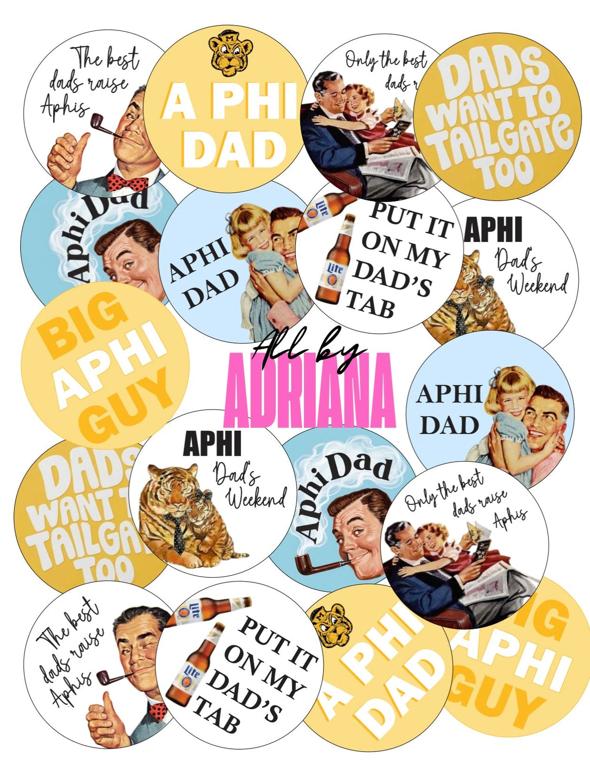 DADS WEEKEND BUTTONS