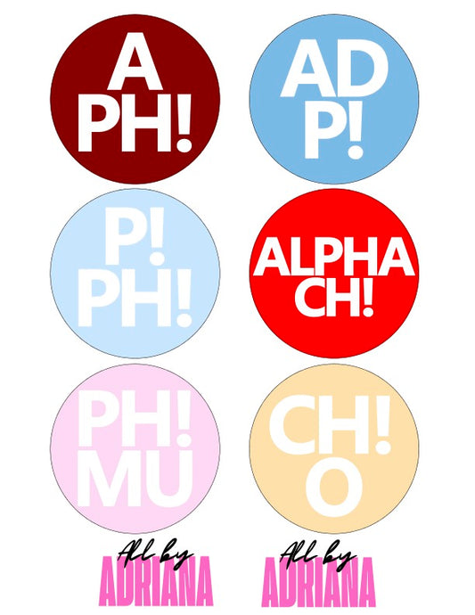 DAILYDRILL SORORITY BUTTONS