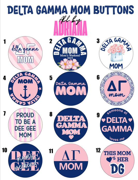 DELTA GAMMA MOM BUTTONS