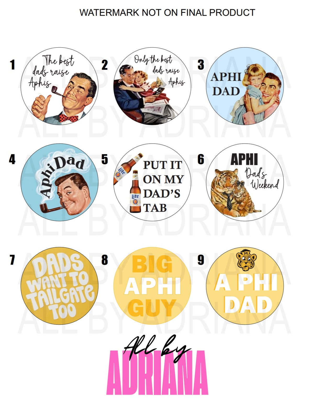 DADS WEEKEND PINS