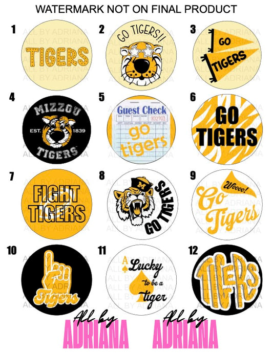 MIZZOU GO TIGERS BUTTONS