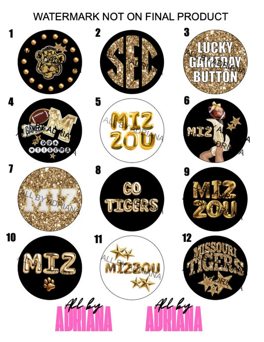 MIZZOU GOLD BUTTONS